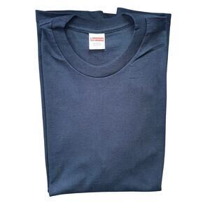 Supreme Men’s SS Tee Pre-Shrunk Cotton‎ Navy Blue Size Large